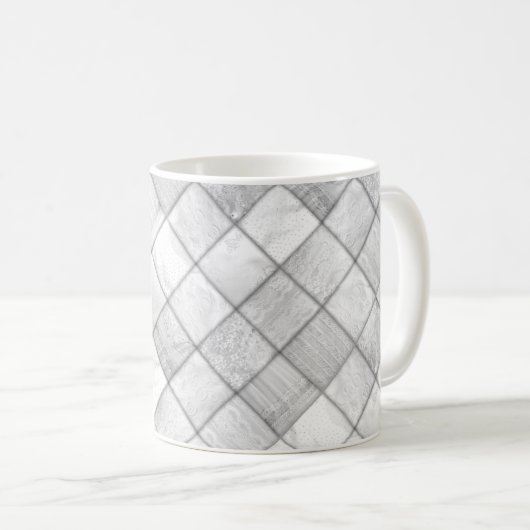 Mug Motif de la surface de surface de la patchwork en  (Devant droit)