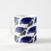 Mug Motif de la tortue bleue (Devant gauche)
