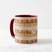 Mug Motif de la tribu africaine Adinkra. (Devant gauche)