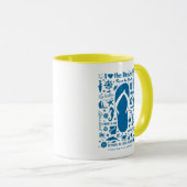 Mug Motif de la volée d'été (Devant droit)