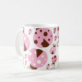 Mug Motif De Ladybugs, Ladybugs Rose, Votre Nom (Devant gauche)