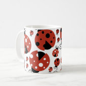 Mug Motif De Ladybugs, Red Ladybugs, Votre Nom (Devant gauche)
