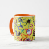 Mug Motif de l'alphabet monstre (Devant gauche)