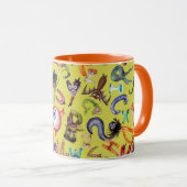 Mug Motif de l'alphabet monstre (Devant droit)