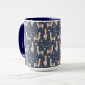Mug Motif de lama de célébration (Devant gauche)