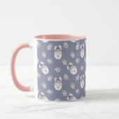 Mug Motif de lamas et de fleurs (Gauche)