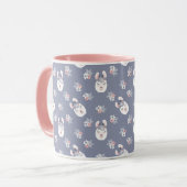Mug Motif de lamas et de fleurs (Devant gauche)