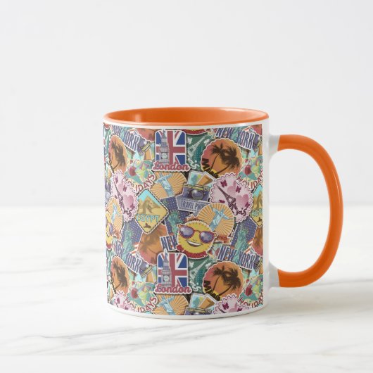 Mug Motif de l'autocollant couleur (Droite)