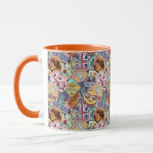 Mug Motif de l'autocollant couleur (Gauche)