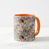 Mug Motif de l'autocollant couleur (Devant droit)