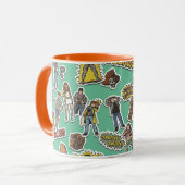Mug Motif de l'autocollant rétro Goonies (Devant gauche)