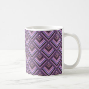 Mug Motif de l'échelle des bandes de mauve