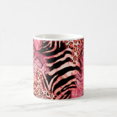 Mug Motif de léopard, zèbre abstrait. léopard, (Centre)