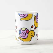 Mug Motif de l'escargot de dessin coloré (Centre)
