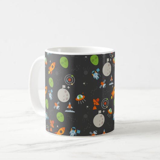 Mug Motif de l'espace (Devant gauche)
