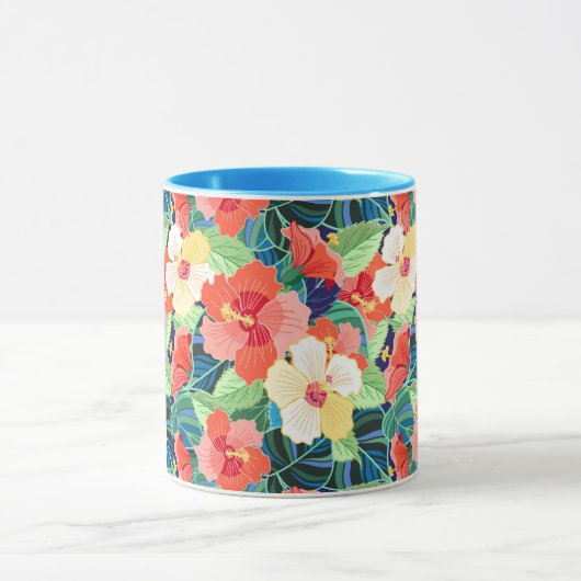 Mug Motif de l'Hibiscus coloré (Centre)