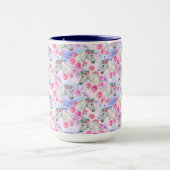 Mug Motif de licornes et de roses (Centre)