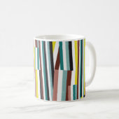Mug motif de ligne verticale oblique (Devant droit)