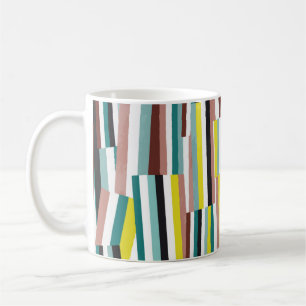 Mug motif de ligne verticale oblique