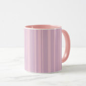 Mug Motif de ligne violet et rose (Devant droit)