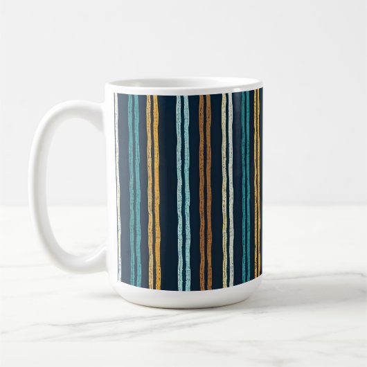Mug Motif de lignes verticales abstraites (Gauche)