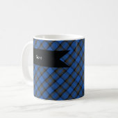 Mug Motif de l'île de Skye Blue Tartan Plaid (Devant gauche)