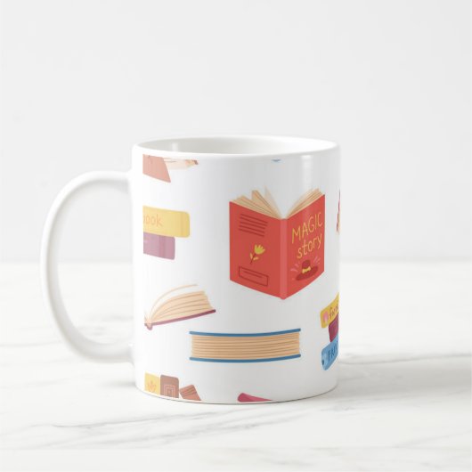 Mug Motif de livre (Gauche)