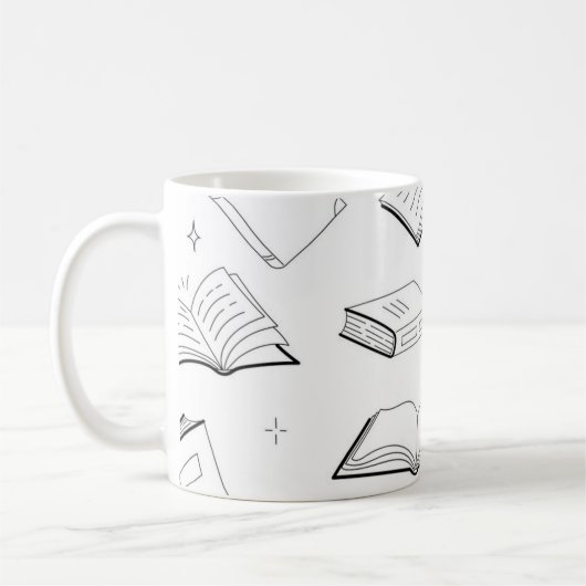 Mug Motif de livre (Gauche)