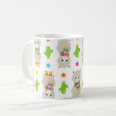 Mug Motif De Llamas, Alpacas, Cactus, Votre Nom (Devant gauche)