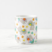 Mug Motif De Llamas, Alpacas, Fleurs, Votre Nom (Centre)