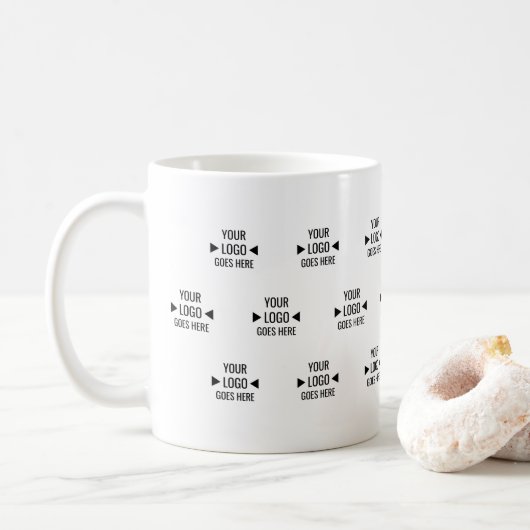 Mug Motif de logo d'entreprise personnalisé (Avec donut)