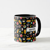 Mug Motif de Logos et Héros de la Ligue de la justice  (Devant droit)