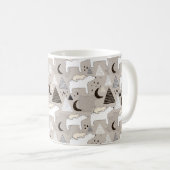 Mug Motif de l'ours de bois du mignon Doodland (Devant droit)