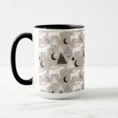 Mug Motif de l'ours de bois du mignon Doodland (Gauche)