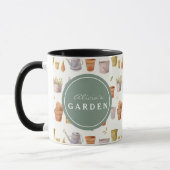 Mug Motif de l'outil de jardinage aquarelle (Gauche)