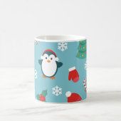 Mug Motif de manchots de Noël mignons (Centre)