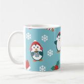 Mug Motif de manchots de Noël mignons (Gauche)