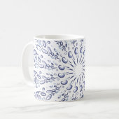 Mug Motif de mandala bleu (Devant gauche)