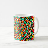 Mug Motif de mandala coloré boho point (Devant droit)