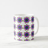 Mug Motif de mandala floral (Devant droit)
