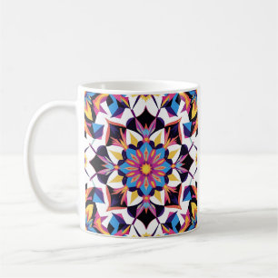 Mug Motif de mandala kaléidoscope vibrant