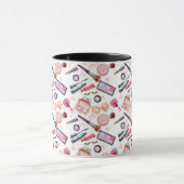 Mug Motif de maquillage d'aquarelle (Centre)