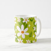 Mug Motif de marguerite blanche (Devant droit)