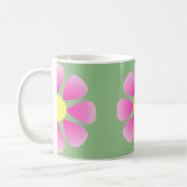 Mug Motif de marguerite rose (Gauche)