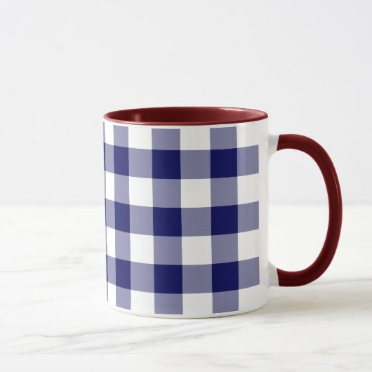 Mug Motif de marine et de En vichy blanc (Droite)