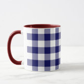 Mug Motif de marine et de En vichy blanc (Gauche)
