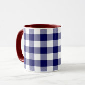 Mug Motif de marine et de En vichy blanc (Devant gauche)