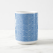 Mug Motif de Meander à clé bleue grecque (Centre)