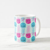 Mug Motif de méduses, Mignonne méduse, Sea Animaux (Devant droit)