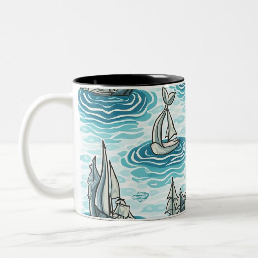 Mug motif de mer (Gauche)